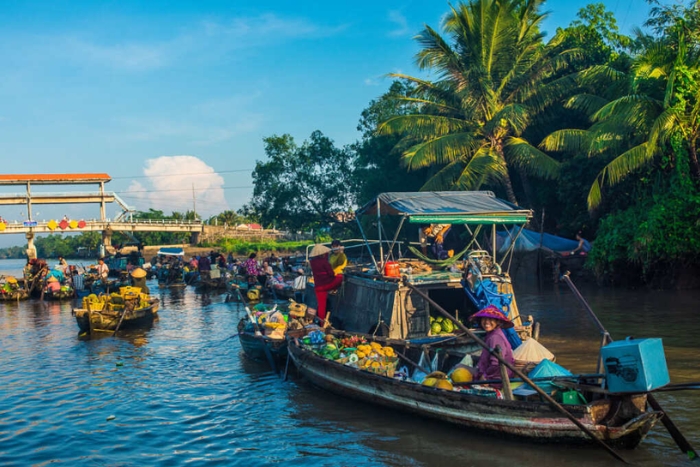 Vibrant daily life in the Mekong Delta